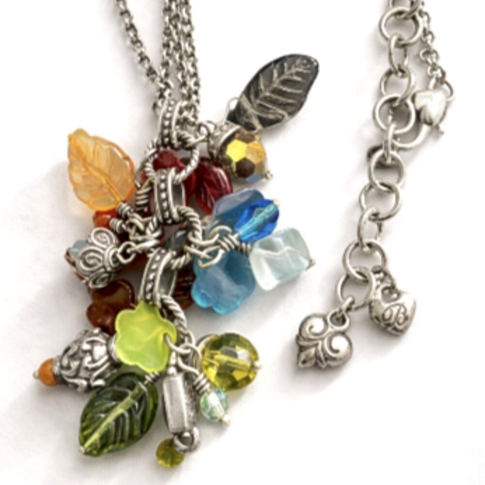 Brighton Venetian Dream Necklace Murano Glass Beads Charm Pendant Italy